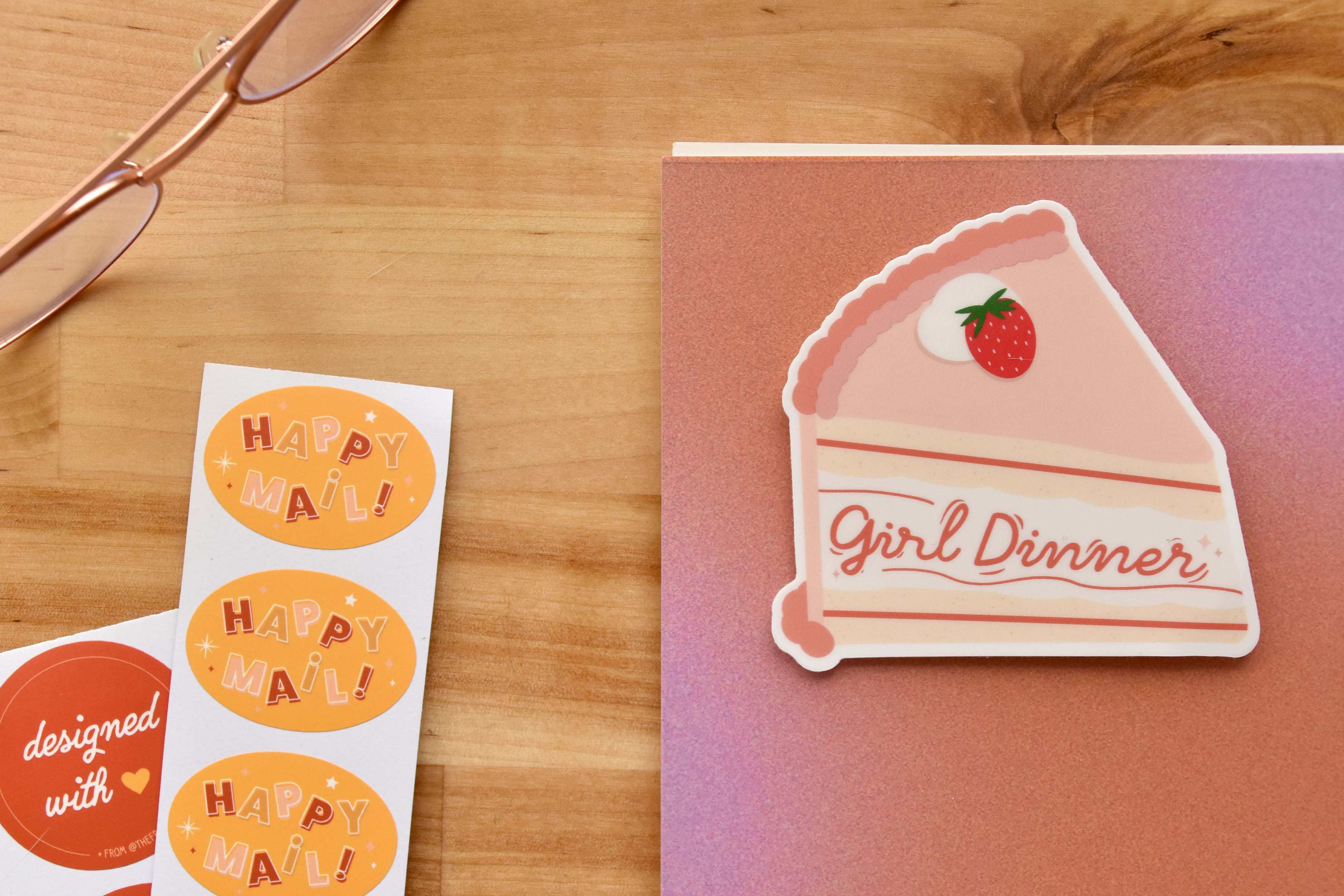 The Franki Hanke - Wholesale Sticker - Girl Dinner Cake Slice Sticker6