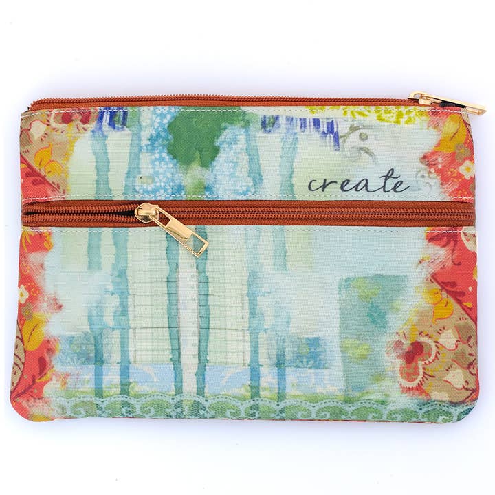 Kelly Rae Roberts - Wholesale Pencil Case/Pouch - Unleash Your Creativity Pen Pouch with Elastic Band