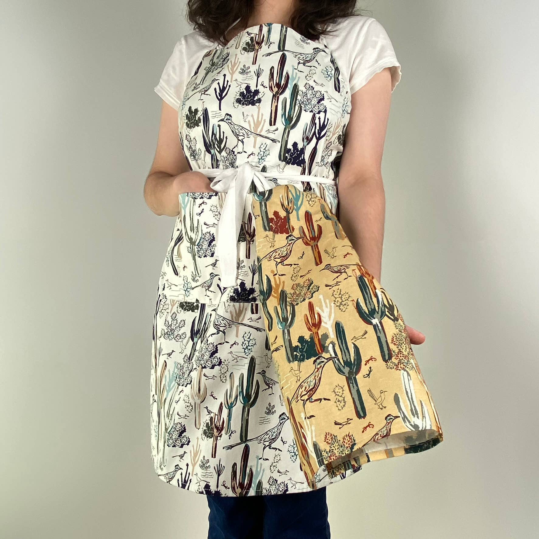 Cher the Fire - Wholesale Apron - Cotton Apron, Roadrunner After The Rain - Southwest cool3