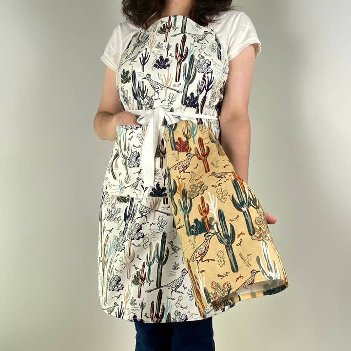Cher the Fire - Wholesale Apron - Cotton Apron, Roadrunner After The Rain - Southwest cool3