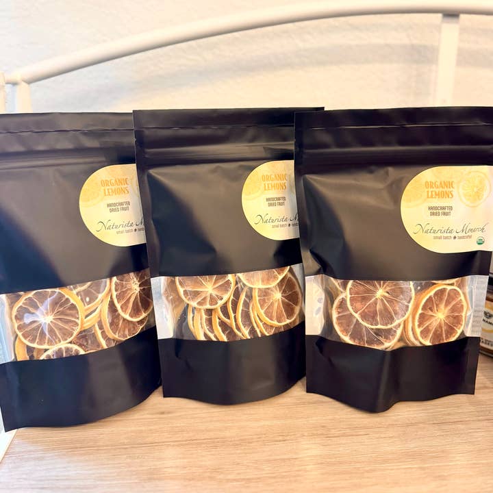 Naturista Monarch – Fruta seca/desidratada por atacado – Limões Secos Biológicos, Vegan, Desidratados0