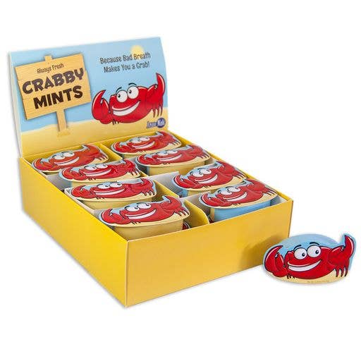 Crab Shaped Mint Tin for wholesale by AmuseMints