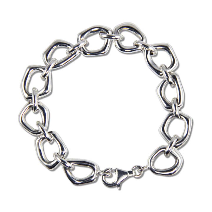 Bracelet (Small Touchstone Links) .925 Sterling Silver for wholesale by Zina Sterling Silver