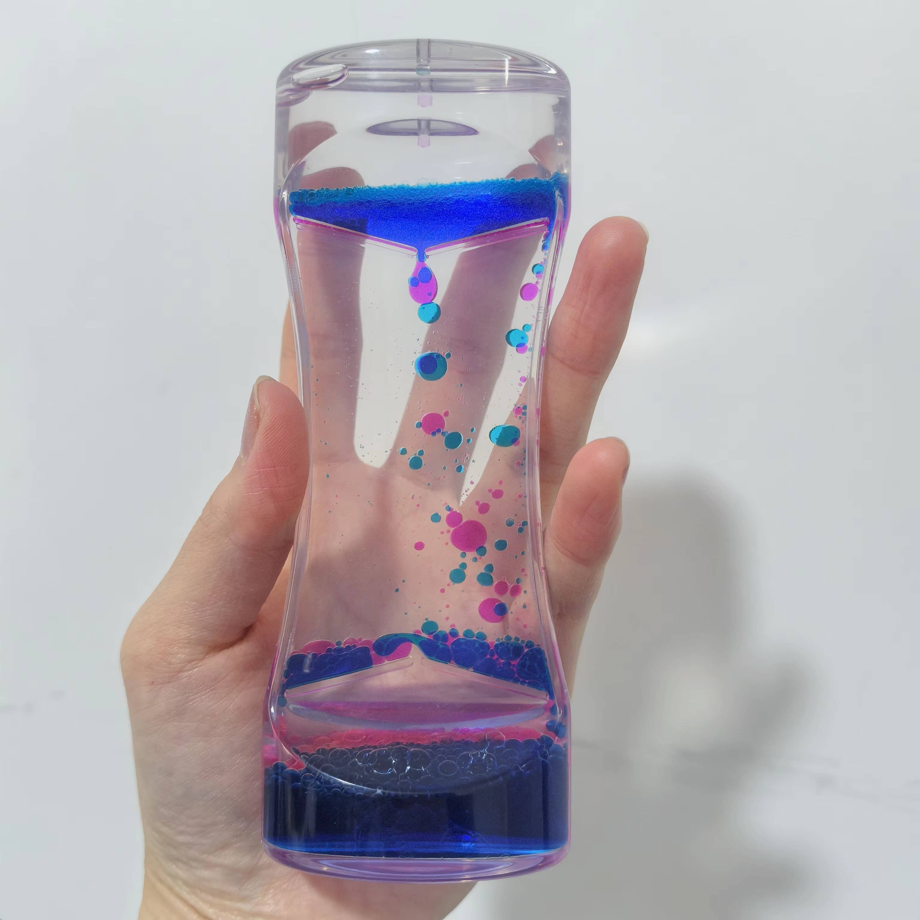 VIGOR - Wholesale Fidget Toy - Kids - Liquid Motion Bubbler Timer Hourglass Liquid Bubbler Sensory8