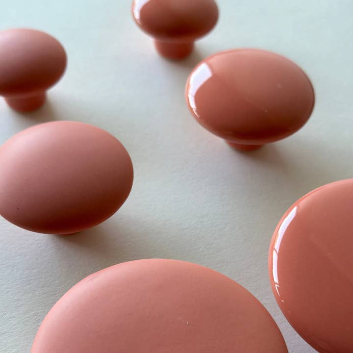 Aspegren Denmark - Wholesale Knob/Pull - Knob Midi - Matt - Coral2