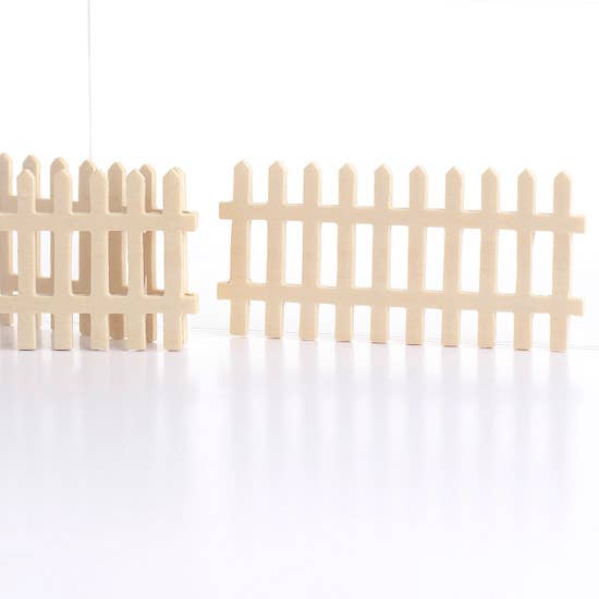 Factory Direct Craft - Wholesale Decorative Tabletop Object - 4-1/4" x 2" Mini Picket Fence Sections - Pack of 3 1