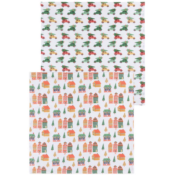 Candy Cane Lane Christmas Floursack Dishtowels Set of 2 for wholesale by Danica Jubilee