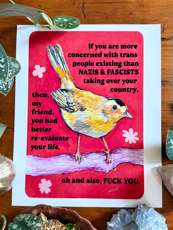 Als je je meer zorgen maakt over trans mensen: kunstdruk voor wholesale door Fabulously Feminist