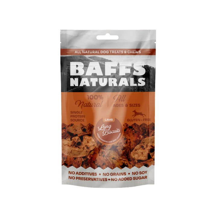 BFS Lamb Lung Biscuits 4oz for wholesale by Alamo Pet Experts