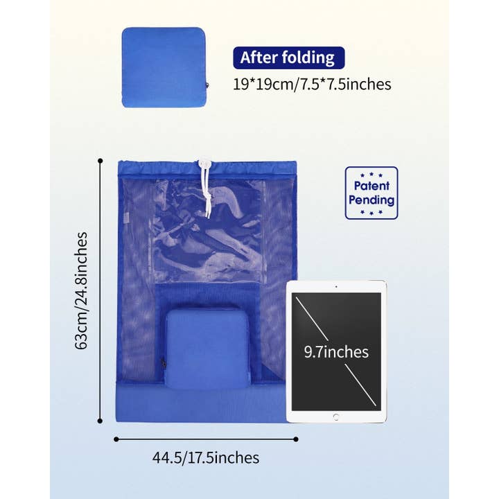 wandf - Wholesale Beach Bag - Mesh Drawstring Bag Swim Bag Quick-Dry Shoulder Strap41