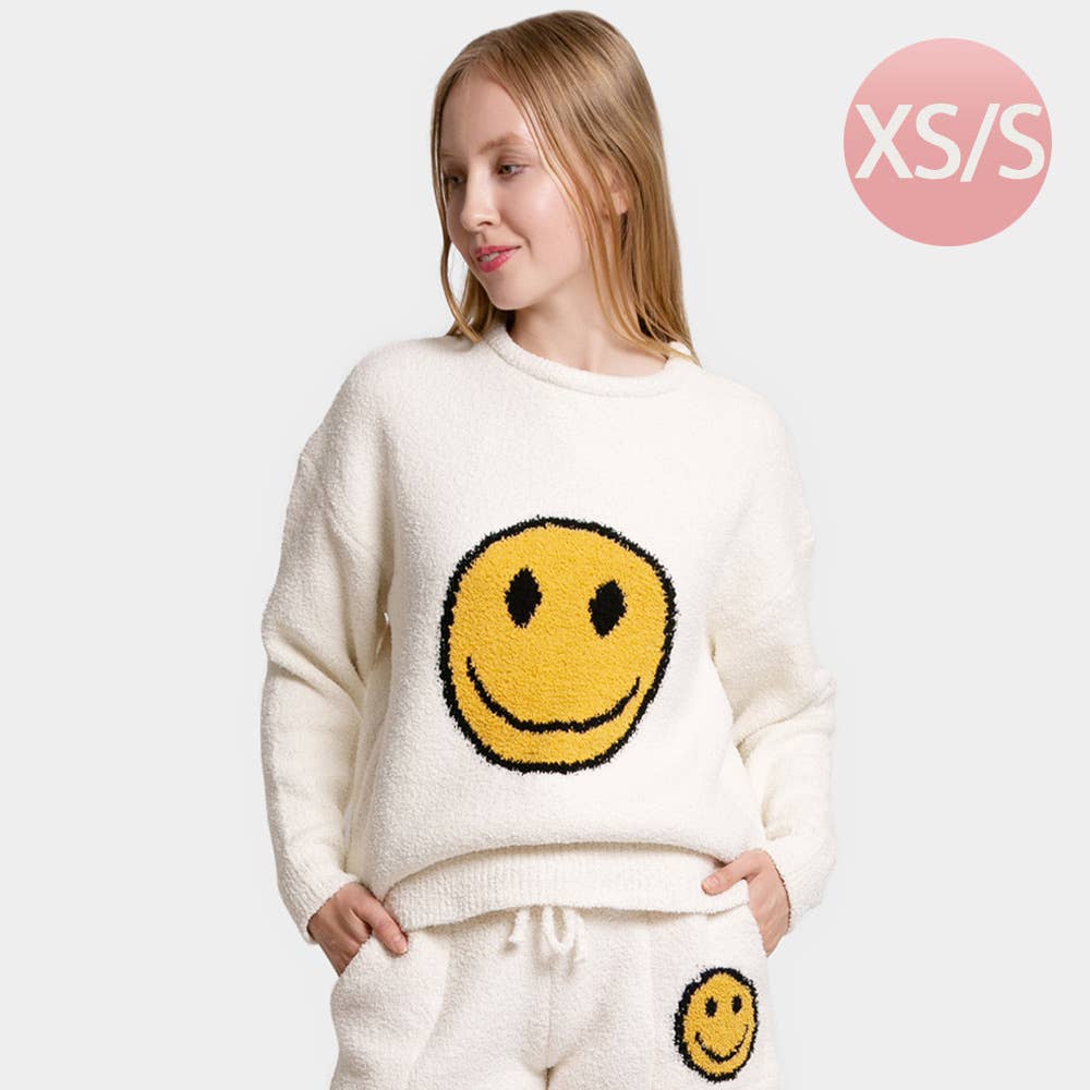 Sensibling Corp. - Wholesale Knit Sweater - Women's - Smile Accented Crewneck Sweater Top4