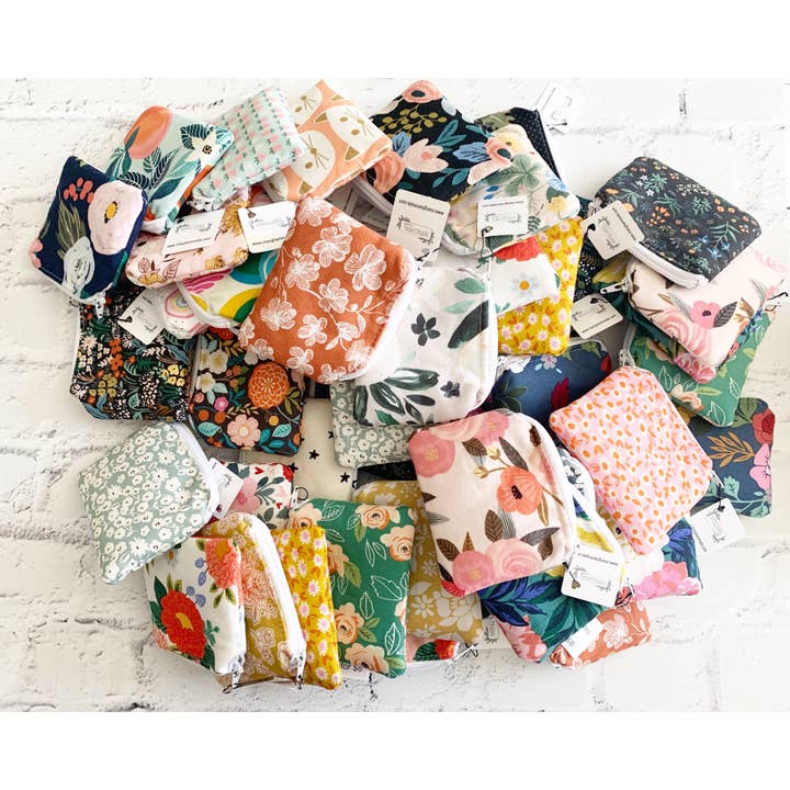 Mangham Made - Wholesale Coin Purse - Women's - Variety Pack, Small Fabric Pouch, Zipper Pouch, Coin Purse