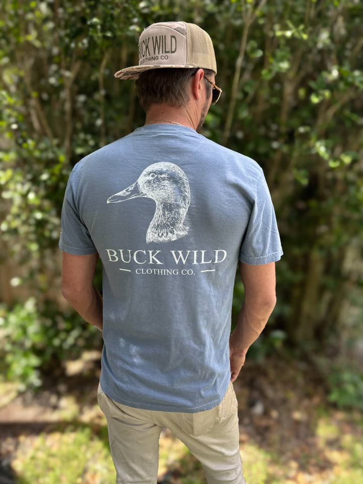 BUCKWILD CLOTHING CO – Großhandel T-Shirt mit Siebdruck – Herren – Die Stockente1