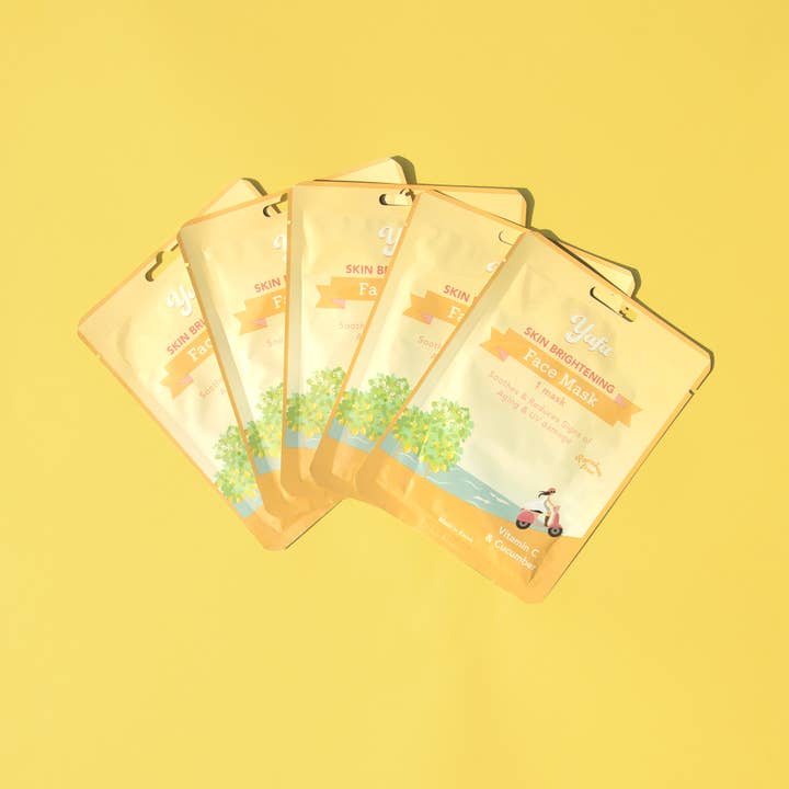 Yafa Beauty - Wholesale Skincare Face Mask - Yafa Vitamin C Face Sheet Mask, Set of 5