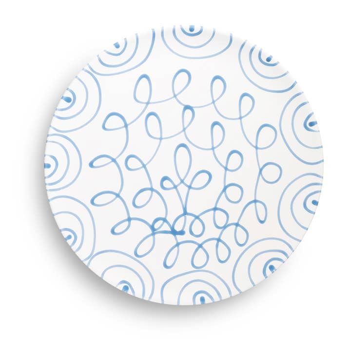 Gmundner Keramik Handels GmbH - Wholesale Dinner Plate - Blue flamed, underplate cup (diameter 32 cm)1