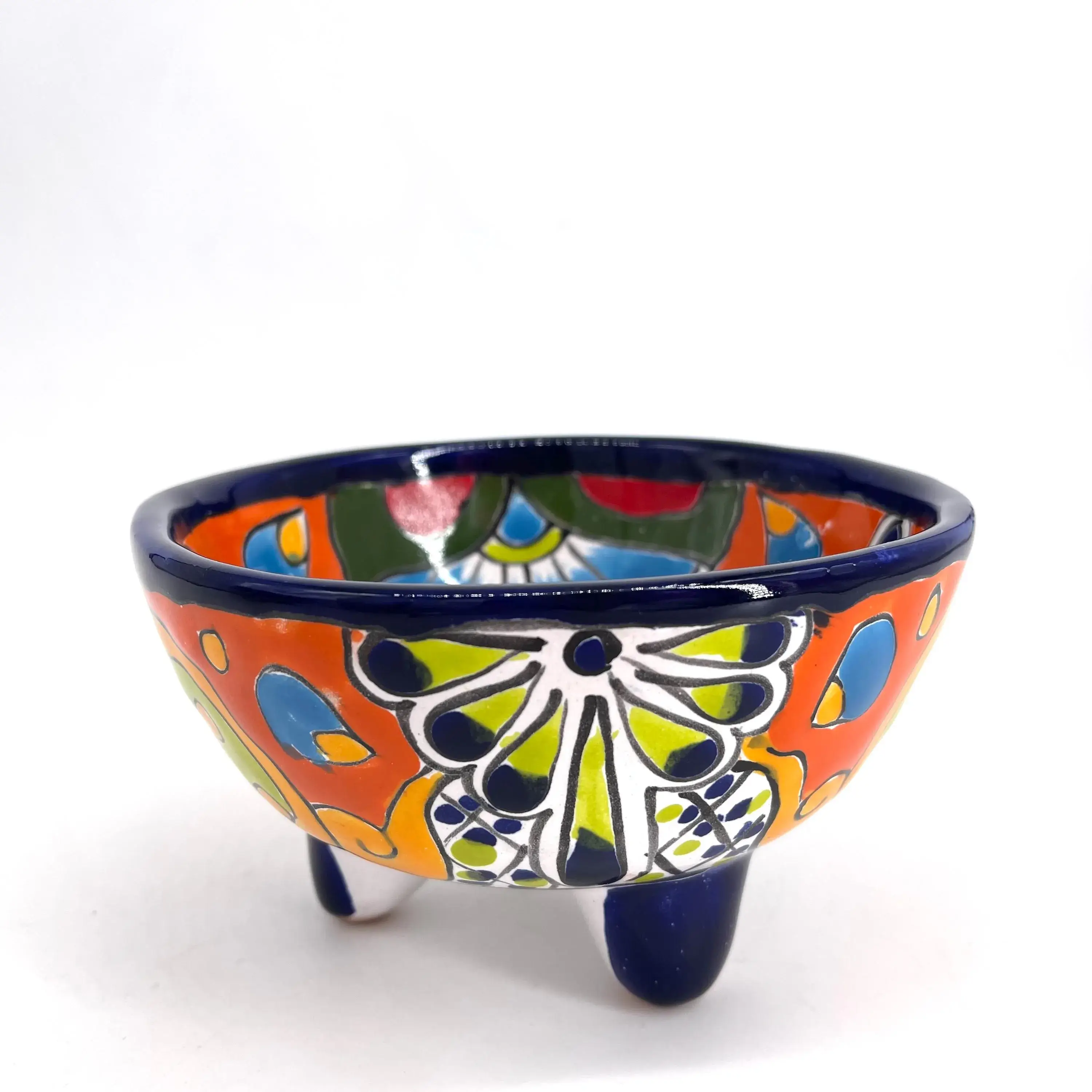 Fiesta McAllen LLC - Wholesale Condiment/Dip Bowl - Talavera Molcajete Bowl 4