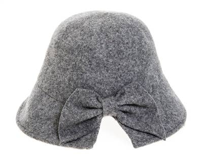 DNMC - Wholesale Cloche Hat - Women's - Women's Wool Winter Dress Hat w/ Bow5