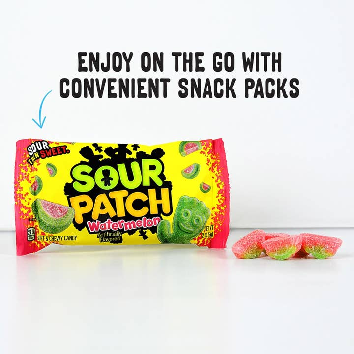 Snacky Candy - Wholesale Gummy - Sour Patch Kids Watermelon 2 oz 24 count3