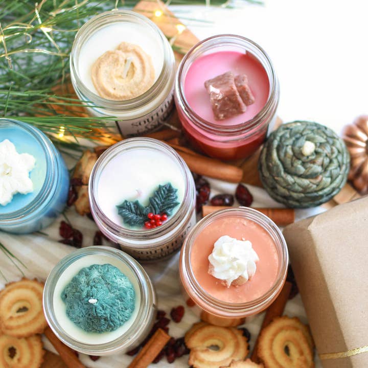 Southern Charm Candle co - Wholesale Jar/Filled Candle - FIRST SNOW SOY WAX HAND POURED CANDLE 12 OZ WINTER CHRISTMAS FRAGRANCE2