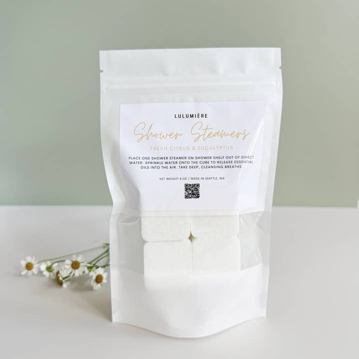 Mini Spring Citrus Shower Steamers for wholesale by LULUMIÈRE