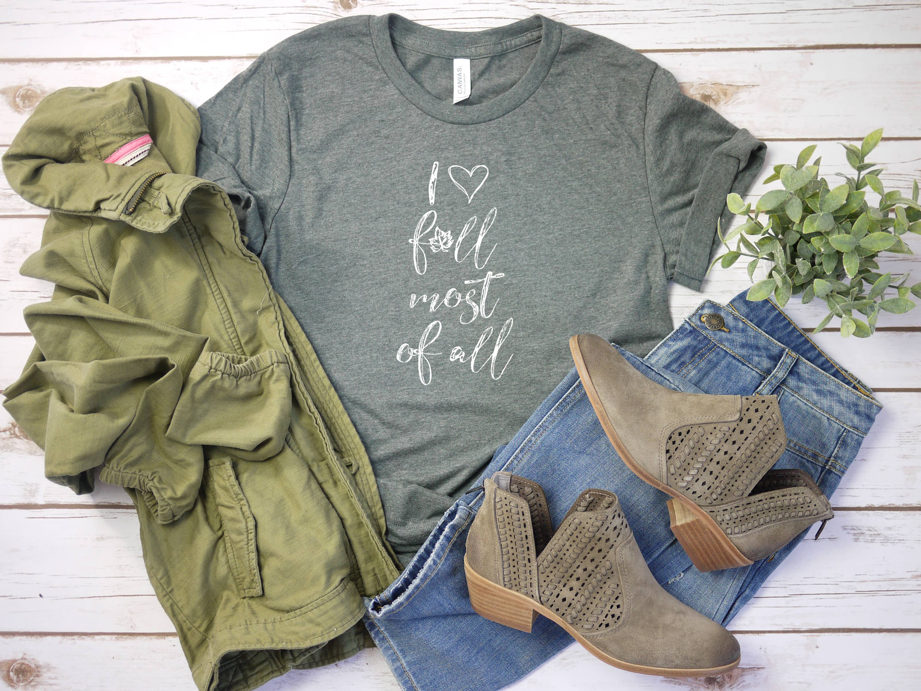 My Bella Vida Inc. - Wholesale T-Shirt (Graphic) - Unisex - I Love Fall Shirt, Autumn Shirt1