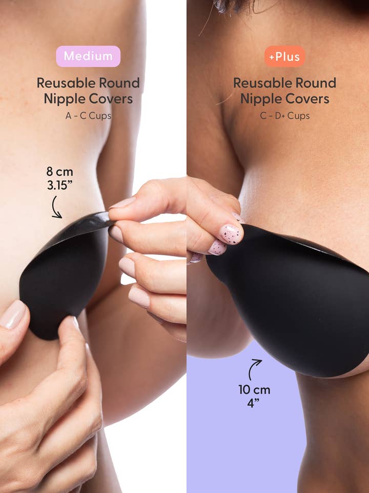 Nipskin Stickwear - Wholesale Nipple Pasties - Women's - Silicone Nipple Pasties Black Edition - Nipskin