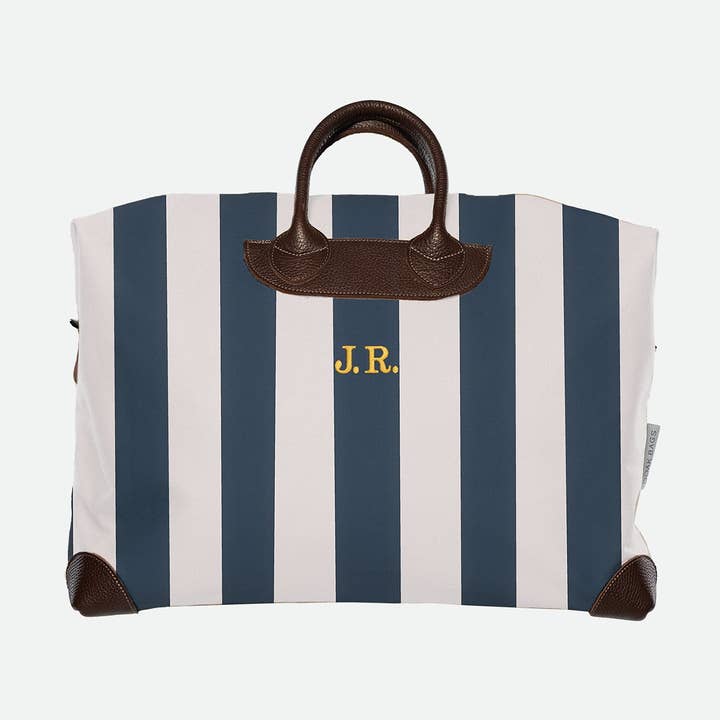 Weekender Small 45 "STRIPED navy" for wholesale by OOAK BAGS