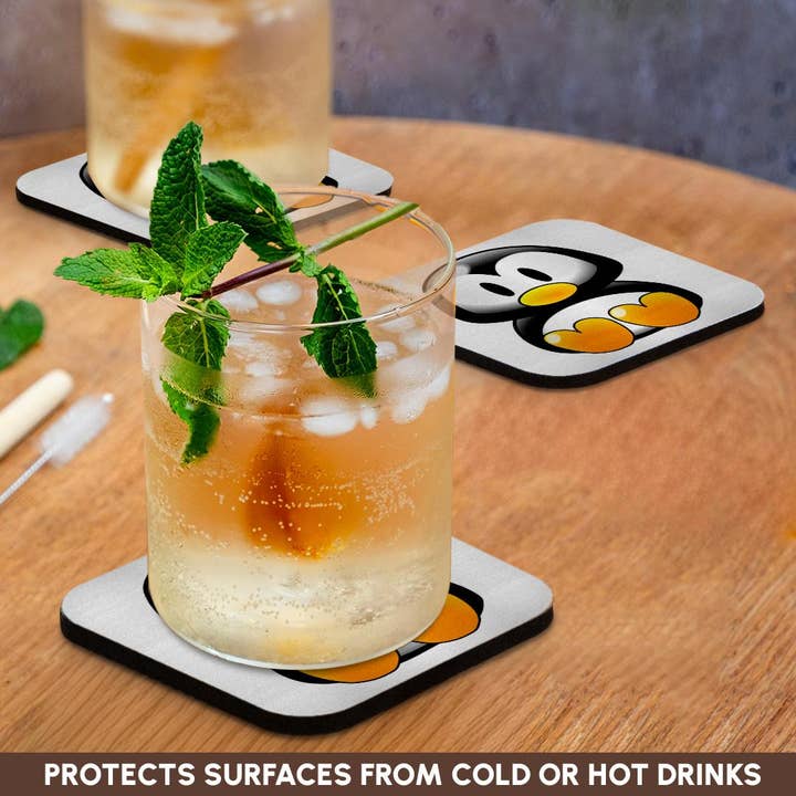 3dRose - Wholesale Coasters - 3dRose, Adorable Baby Penquin, Coaster9