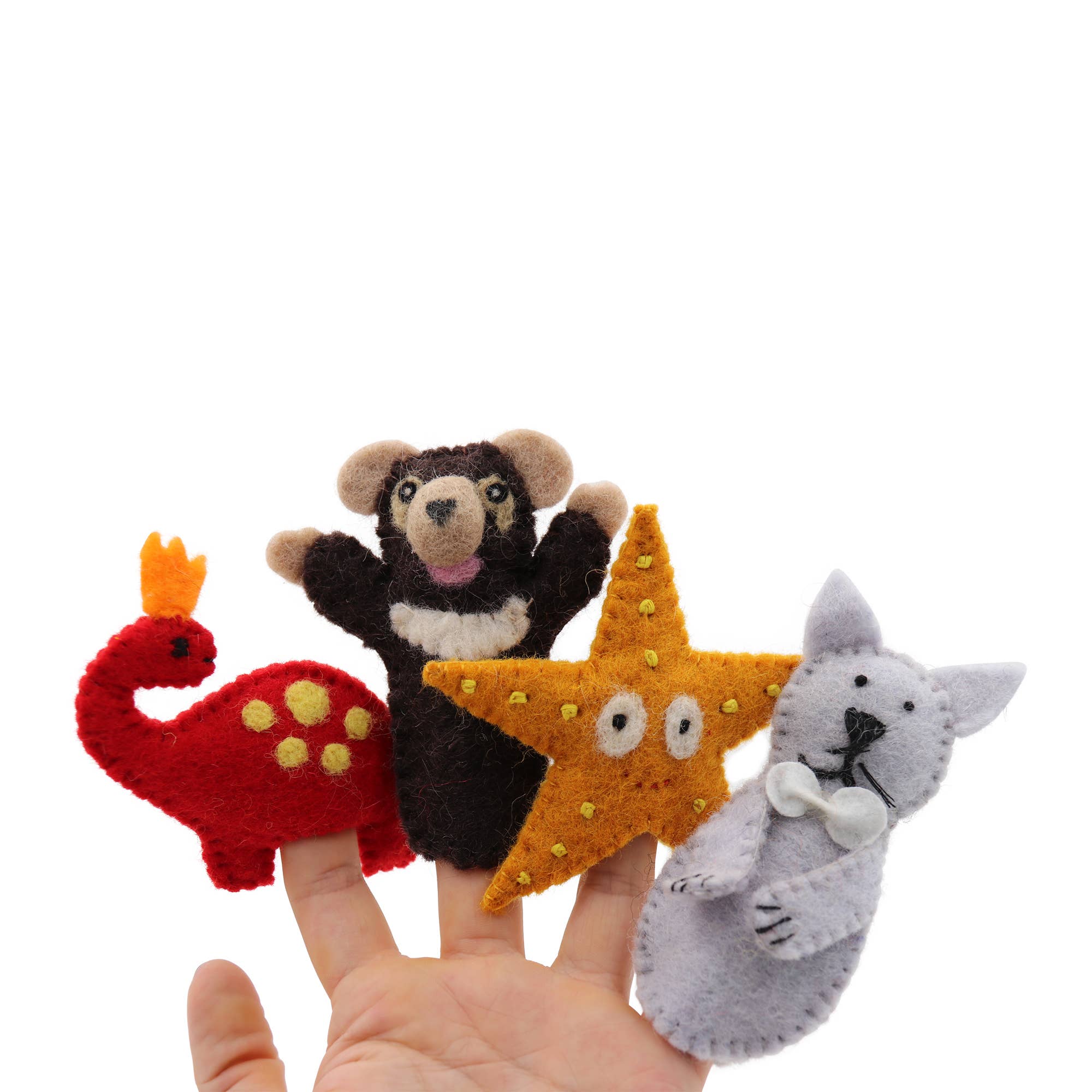 Sparkle Being - Wholesale Finger Puppet - Kids & Baby - Felt Finger Puppet Toy Set with Display - Storyteller1