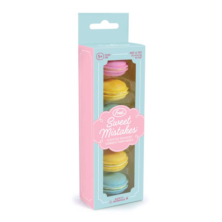 Fred & Friends - Wholesale Eraser - Sweet Mistakes - Macaron Erasers