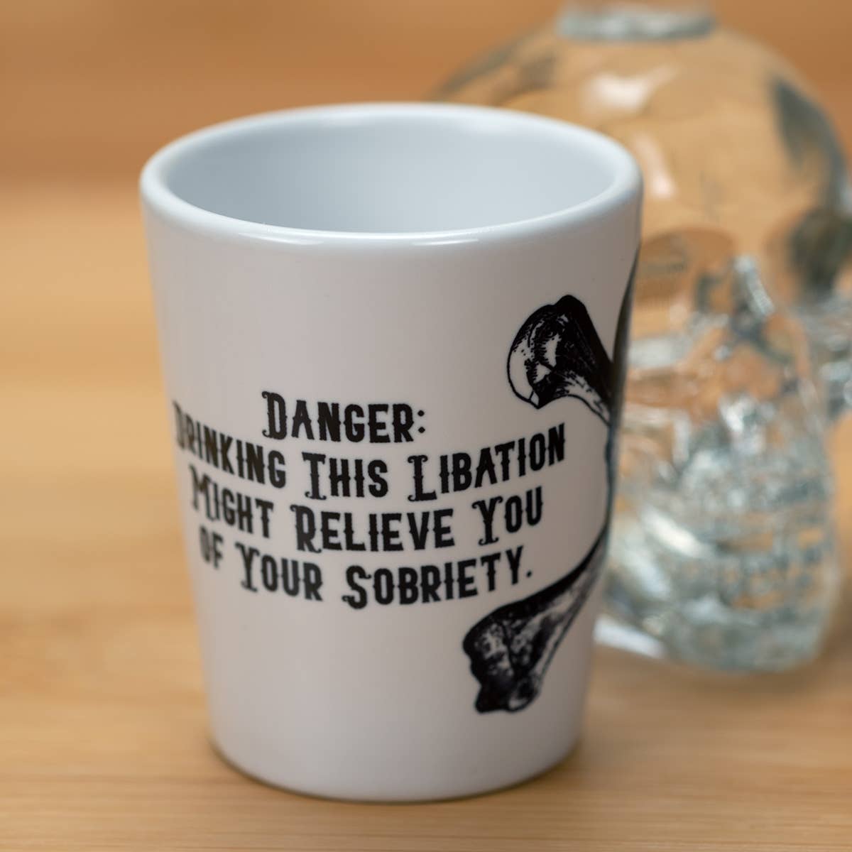 Phoenix Revolution Press - Wholesale Shot Glass - Skull and Crossbones Shot Glass1