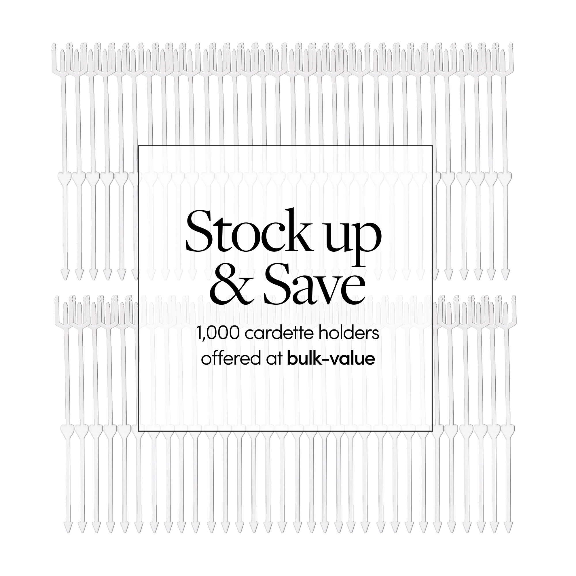 Jacobson - Wholesale Craft Supplies - Cardette Card Holders - Box of 10004