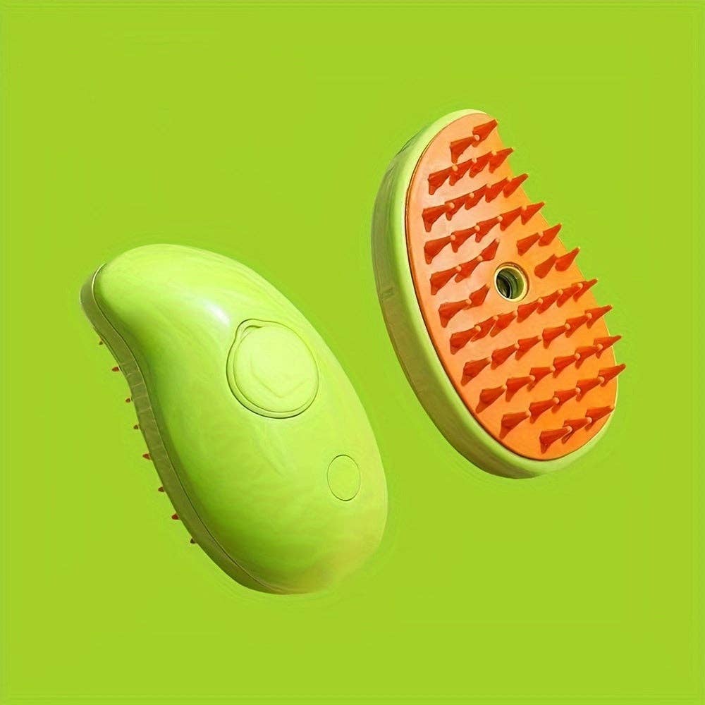 DIYSTORE – wholesale Pet brush – Cat/dog – USB Rechargeable Self-Cleaning Steam Cat Brush – Detangling & Loose Fur Removal, Silicone Massage Comb for Cats and Dogs, Low Voltage Pet Grooming Tool, Pet Grooming Brush | Vibrant Cat Brush | Gentle Massage Comb1