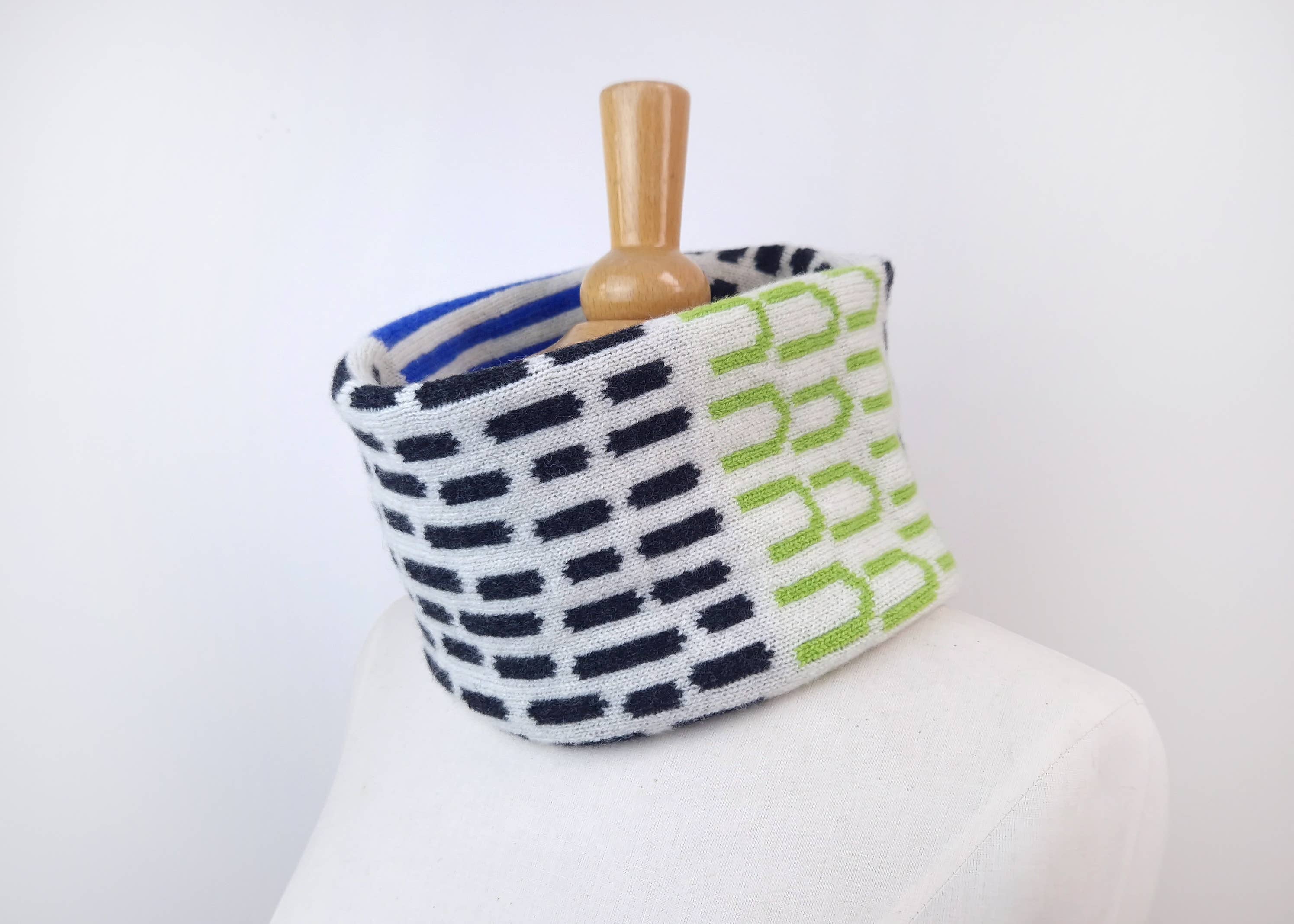 Candy Coated Accessories - Wholesale Scarf - Women's - Lambswool Neck Warmer Snood - Blue, Green, Charcoal & Ecru0