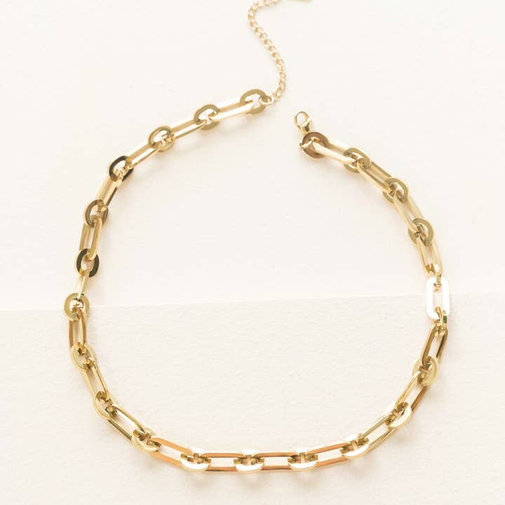 Lovoda - Wholesale Link & Chain Necklace - Overawe Large Chain Link Necklace (14K)