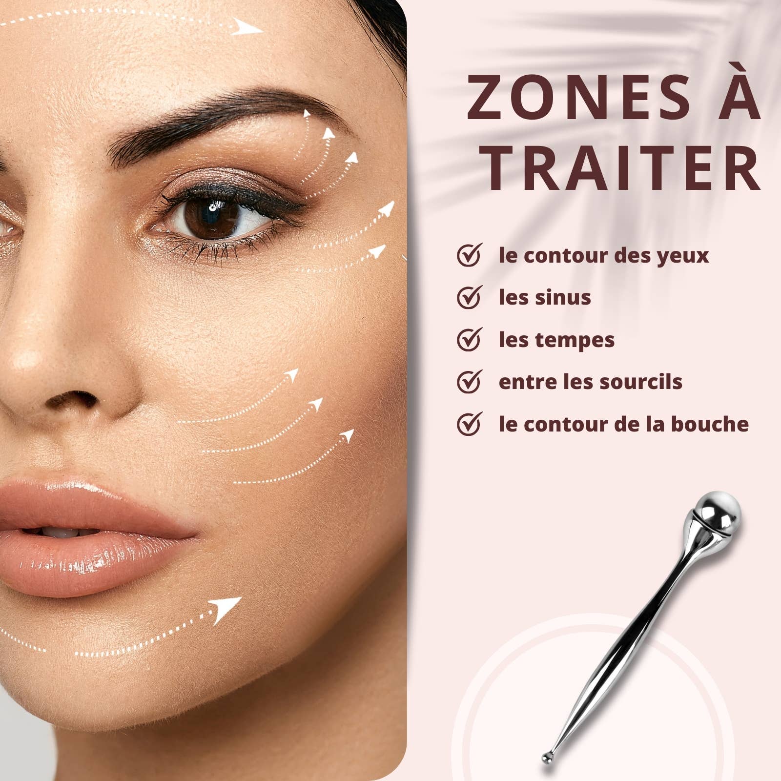 Zen'Arôme - Wholesale Gua Sha Tool - EyeRevive 360 Eye Contour Roller - Beauty Accessory1