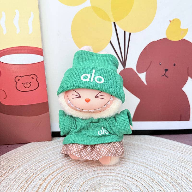 Little Trendy - Wholesale Doll Clothing - Kids - 17cm cute monster dolls Fashionable sports suits-3pcs set4
