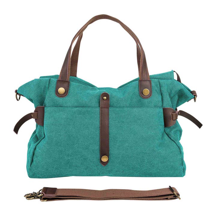 SAINT-LAZARE - Weekend travel sports bag in canvas and leather for wholesale by ZEDE PARIS