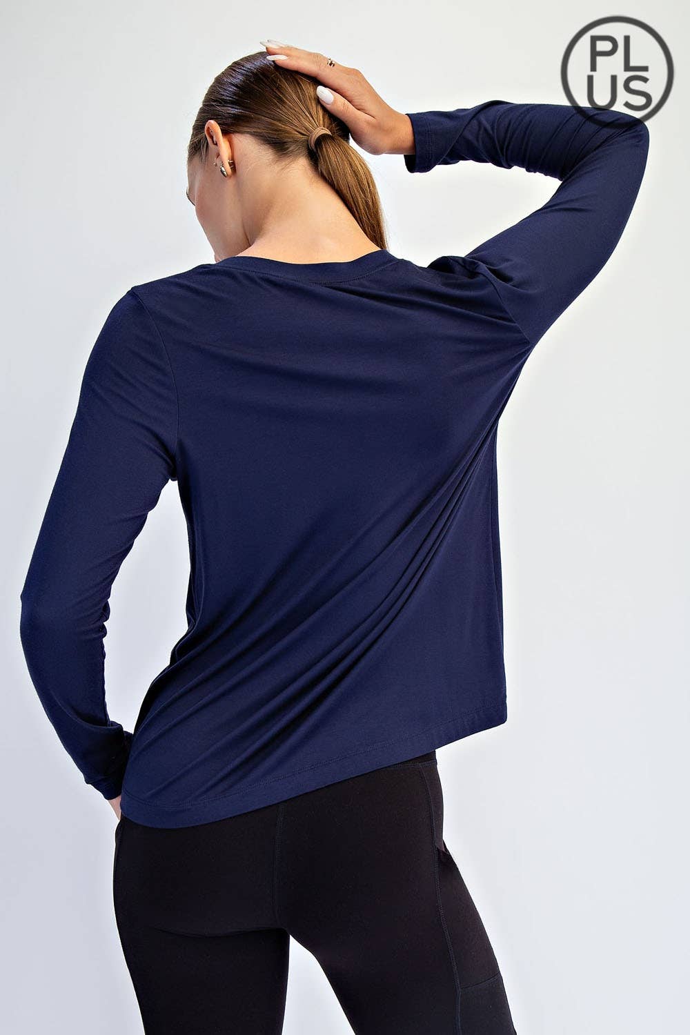 Rae Mode - Wholesale Lounge Top - Women's - PLUS SIZE VISCOSE MODAL LONG SLEEVE TOP22