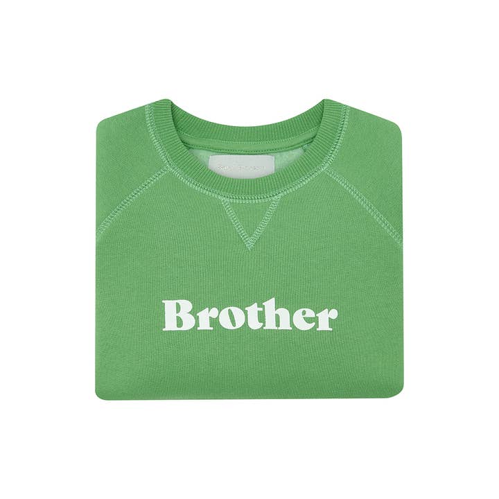 Sudadera «BROTHER» verde hierba para venta al por mayor de Bob & Blossom Ltd