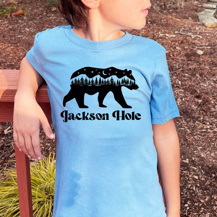 Moonlight Makers - Wholesale Screen Printed T-Shirt - Kids - Custom City Bear - Kid's Tee - Personalized, Customized