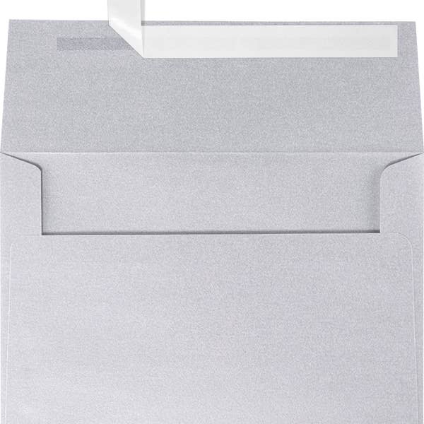 Enveloppes d'invitation métalliques A7, 5,25 x 7,25, Argent, 1000 pour la vente par JAM PAPER