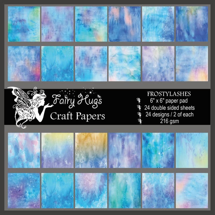 Fairy Hugs - 6 „x 6" Papirpude - Frostylashes for engroshandel hos Fairy Hugs