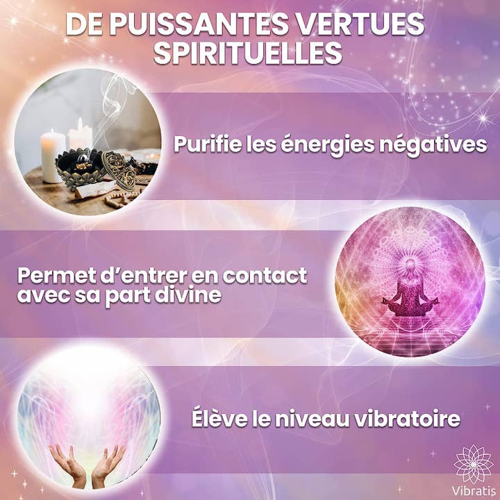 Vibratis - Vendita all'ingrosso Attrezzatura per meditazione - Set per fumigazione da 100 g con bruciatore di incenso e incenso