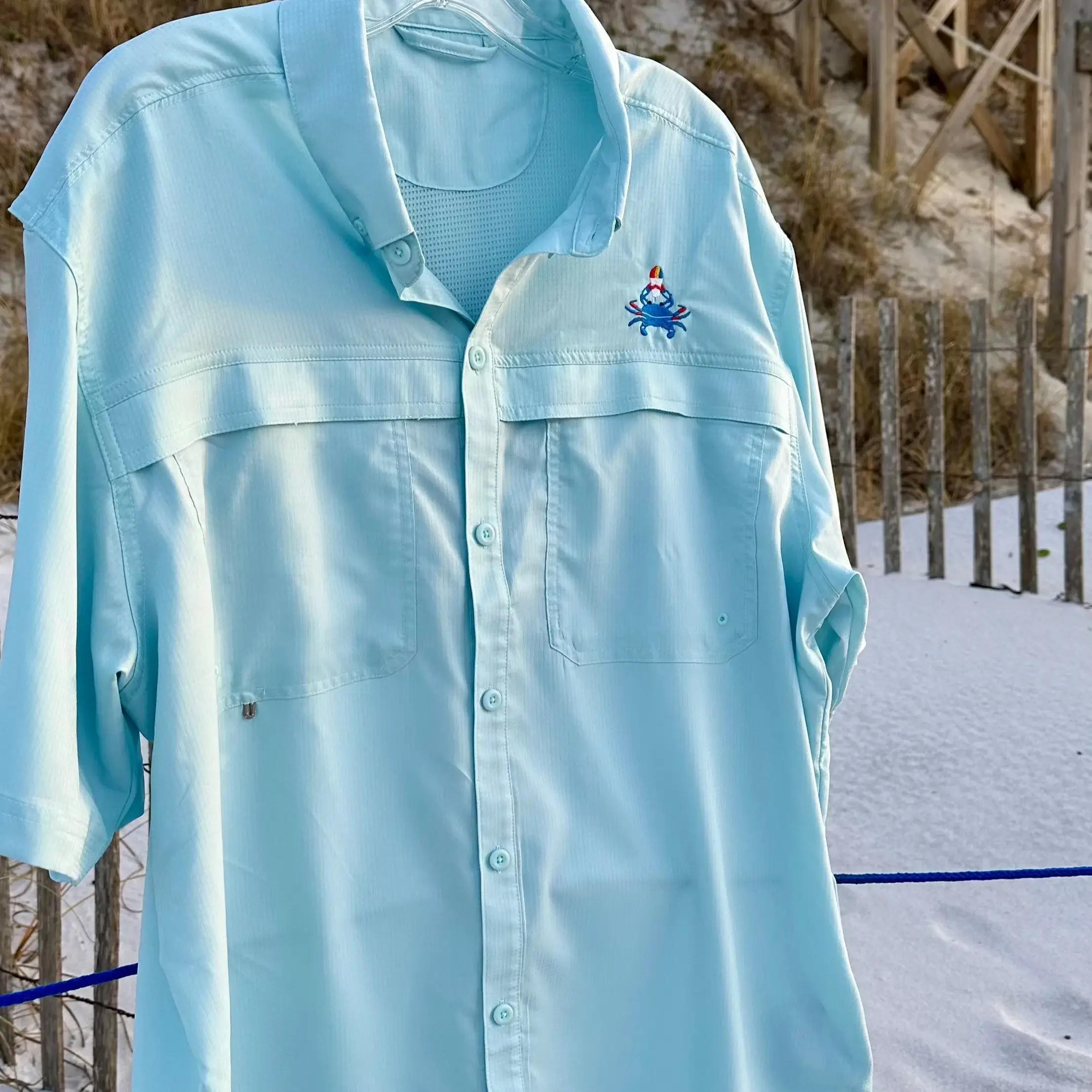 WHEREable Art, LLC – wholesale Buttoned-down shirt – Unisex – Men's Sun Protection Fishing Shirts 11