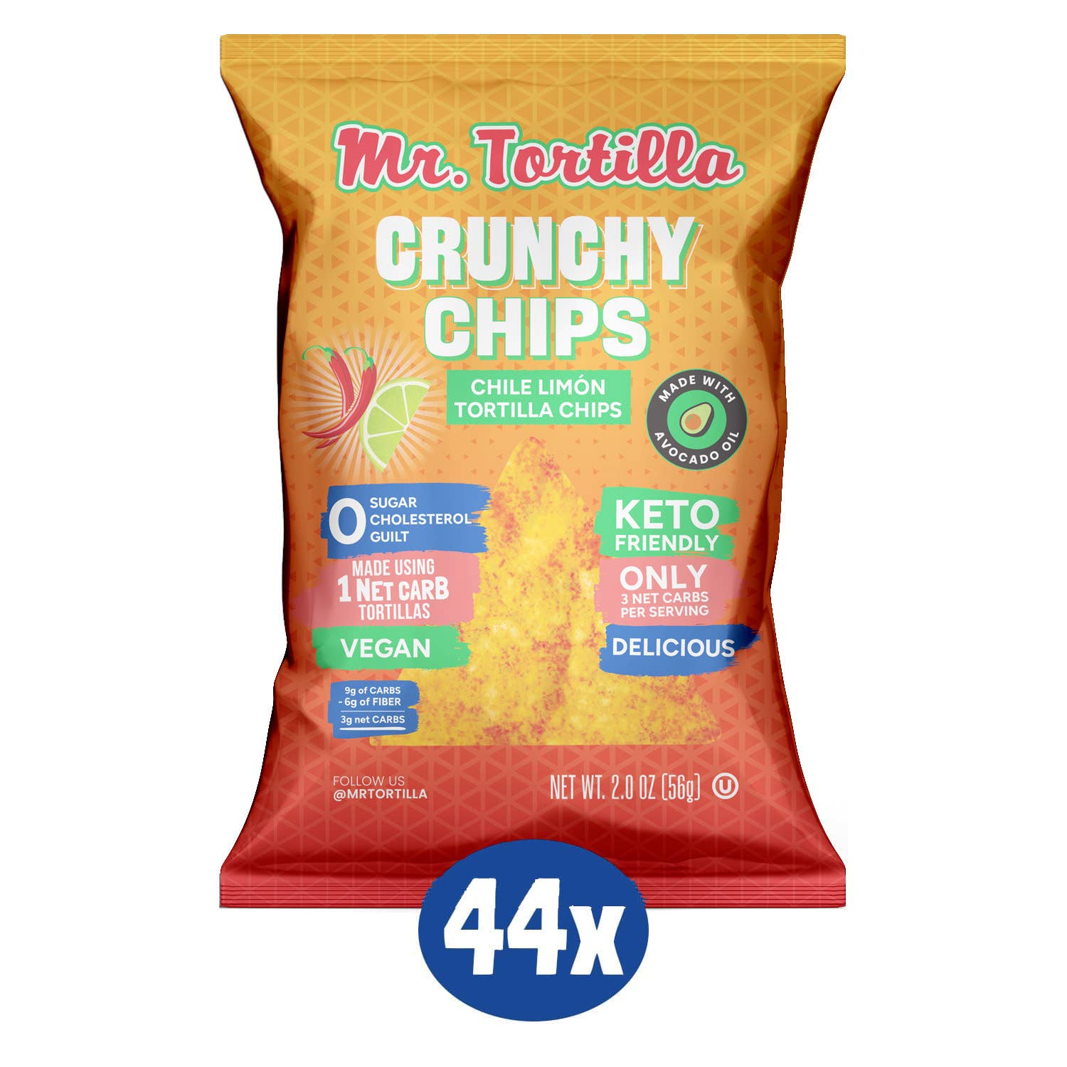 Mr. Tortilla - Wholesale Chips - Mr. Tortilla's Crunchy Chips - 44 Retail Units2