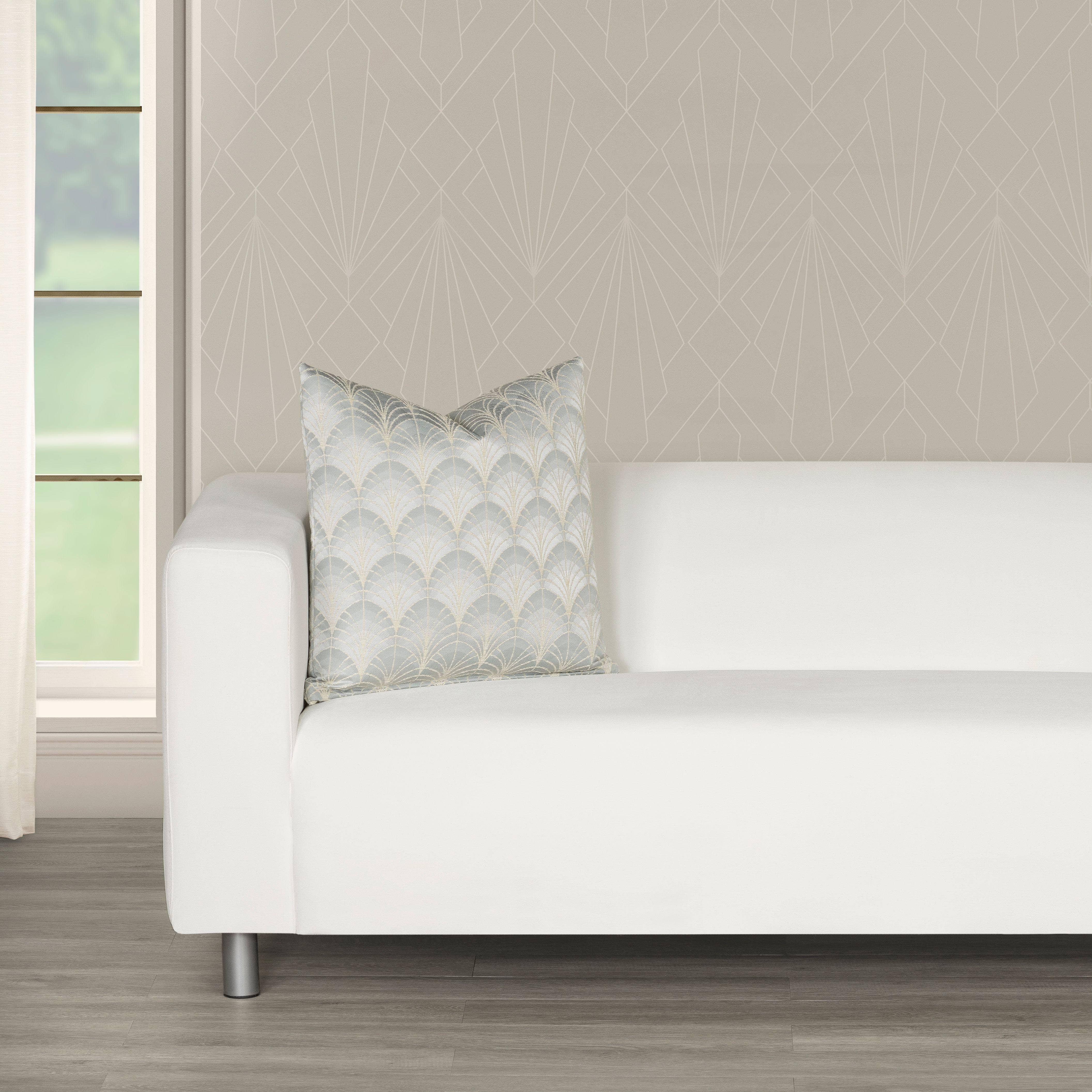 Siscovers - Wholesale Throw/Decorative Pillow - The Great Gatsby At The Gate Blue Art Deco Throw Pillow2