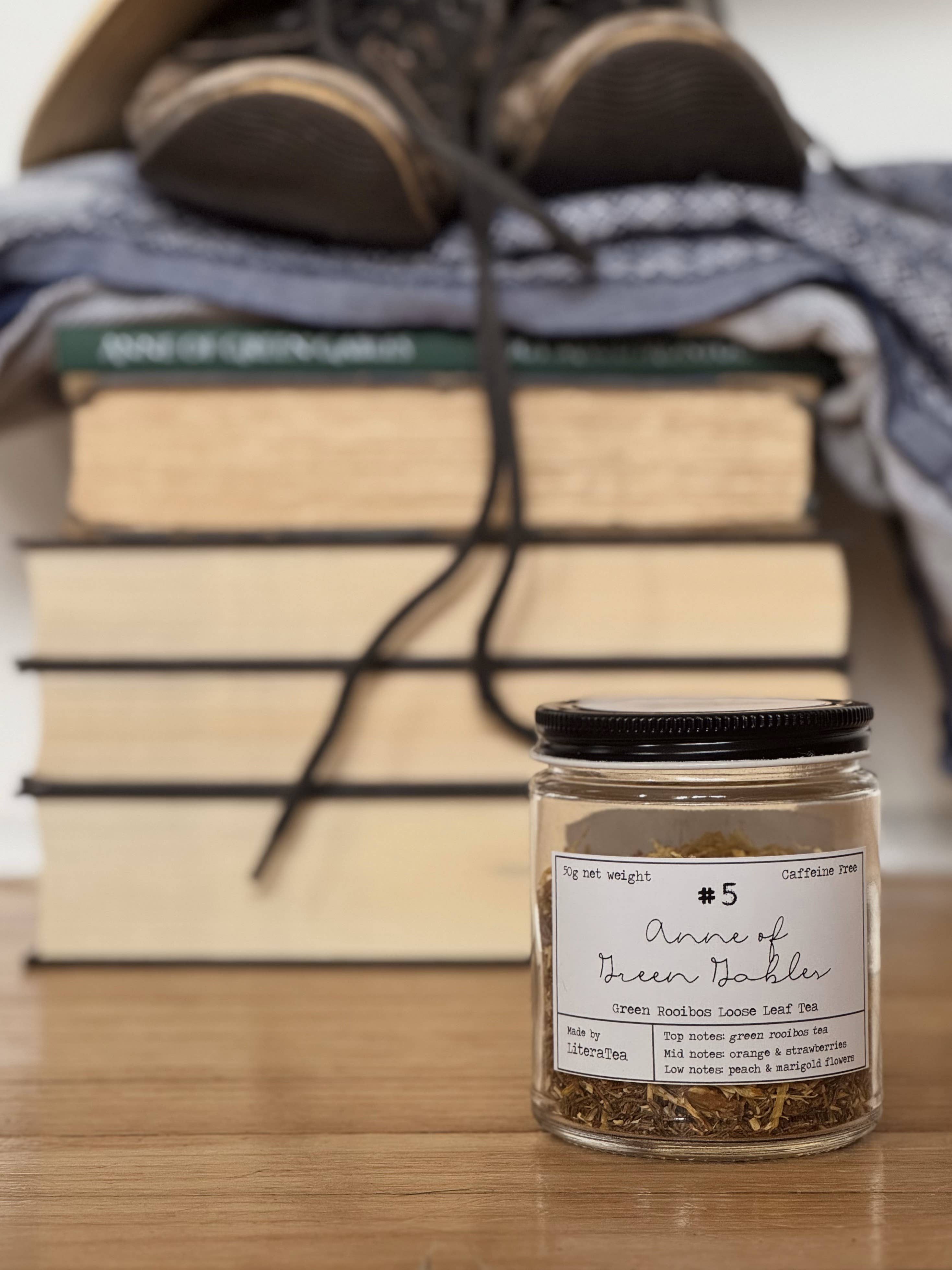 Fly Paper Products - Wholesale Losse thee - Anne of Green Gables losse groene rooibosthee in apothekerspot3