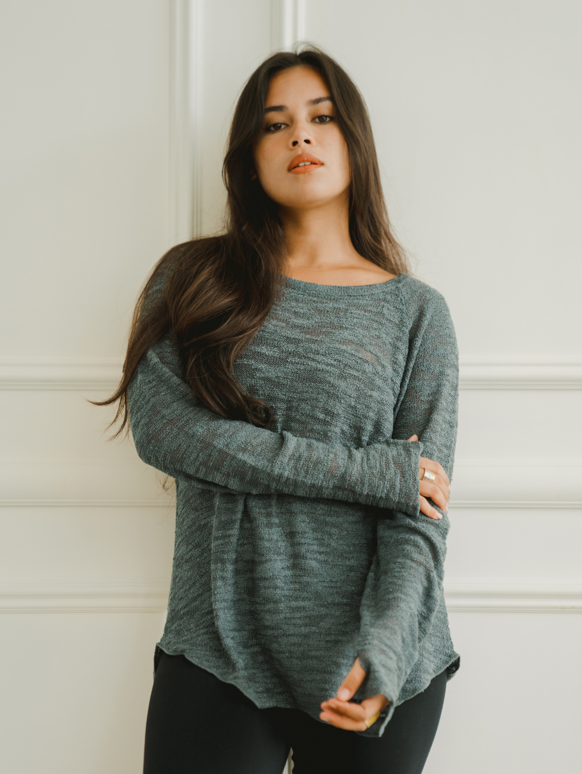 Hands To Hearts - Wholesale Tunic - Women's - Chillax Tee Slate7