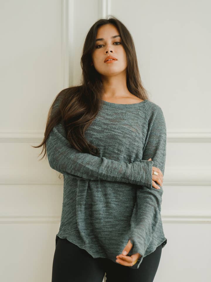 Hands To Hearts - Wholesale Tunic - Women's - Chillax Tee Slate7